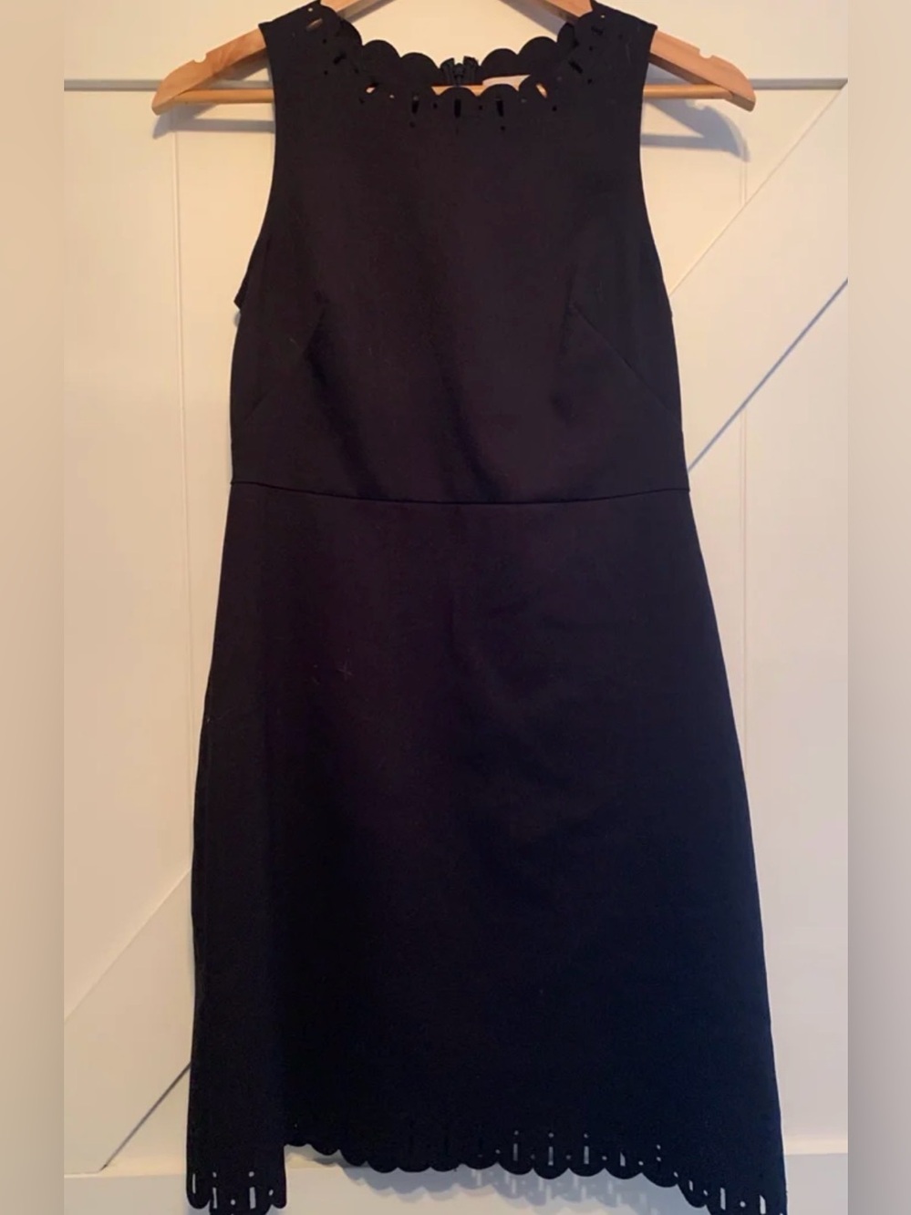 Ann Taylor LOFT sleeveless black dress size 0 with cutout accents